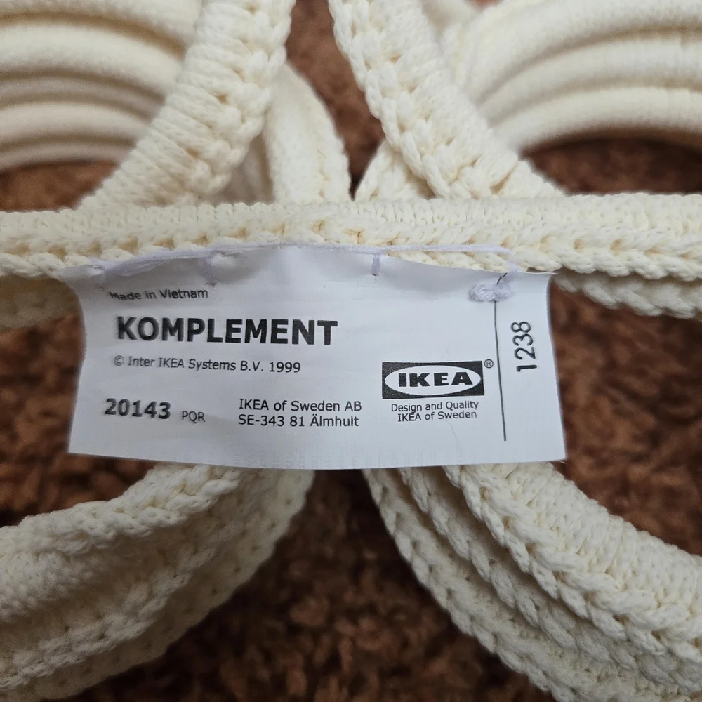 Ikea Komplement 28 (46) Piece Scarf Holder Cream